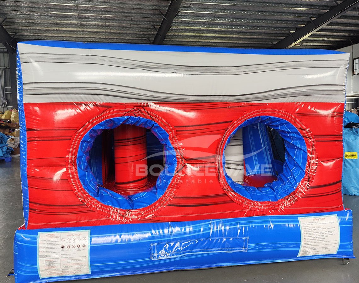 46ft Baja Open Air Hybrid Inflatable Obstacle Course - BounceWave Inflatable Sales