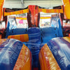 46ft Fiesta Fire Hybrid Inflatable Obstacle Course - BounceWave Inflatable Sales