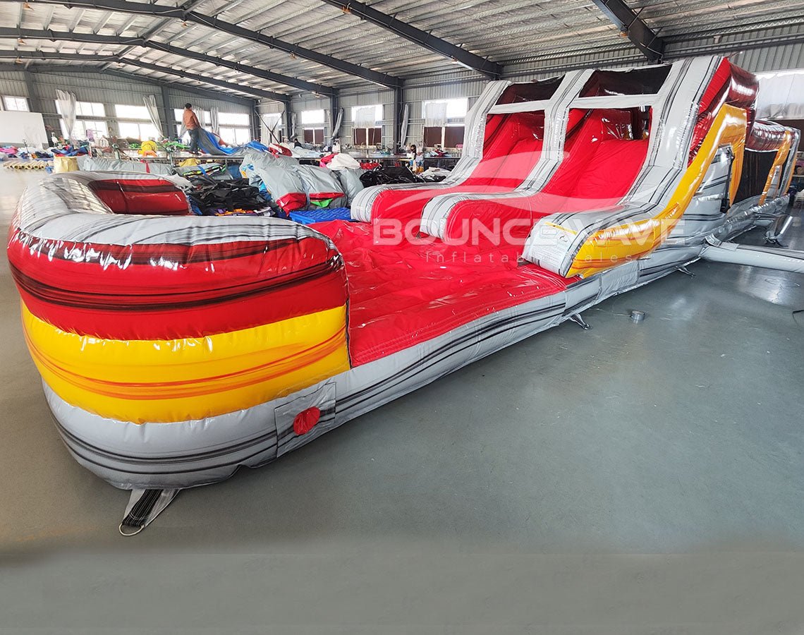 46ft Fire Island "Flash" Hybrid Inflatable Obstacle Course - BounceWave Inflatable Sales