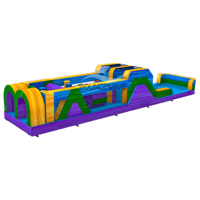 46ft Goombay "Flash" Hybrid Inflatable Obstacle Course - BounceWave Inflatable Sales