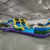 46ft Goombay "Flash" Hybrid Inflatable Obstacle Course - BounceWave Inflatable Sales