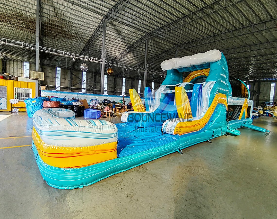 46ft Surf's Up Hybrid Inflatable Obstacle Course - BounceWave Inflatable Sales