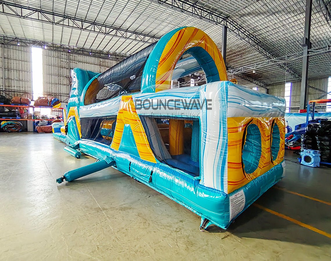 46ft Surf's Up Hybrid Inflatable Obstacle Course - BounceWave Inflatable Sales