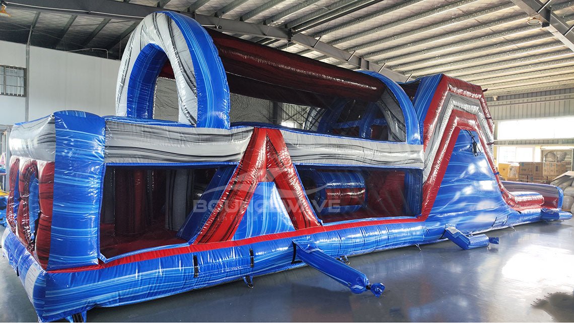 53ft XL Baja Commercial Hybrid Inflatable Obstacle Course - BounceWave Inflatable Sales