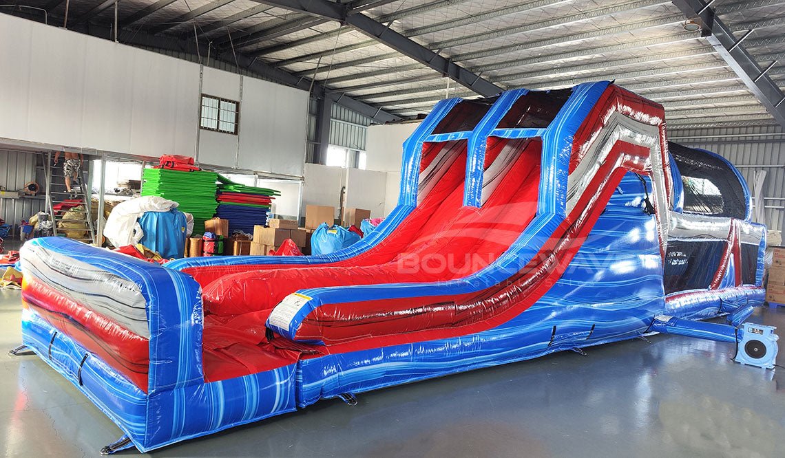 53ft XL Baja Commercial Hybrid Inflatable Obstacle Course - BounceWave Inflatable Sales