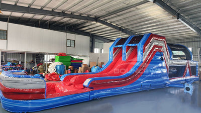 53ft XL Baja Commercial Hybrid Inflatable Obstacle Course - BounceWave Inflatable Sales