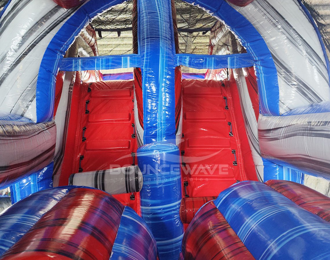 53ft XL Baja Commercial Hybrid Inflatable Obstacle Course - BounceWave Inflatable Sales