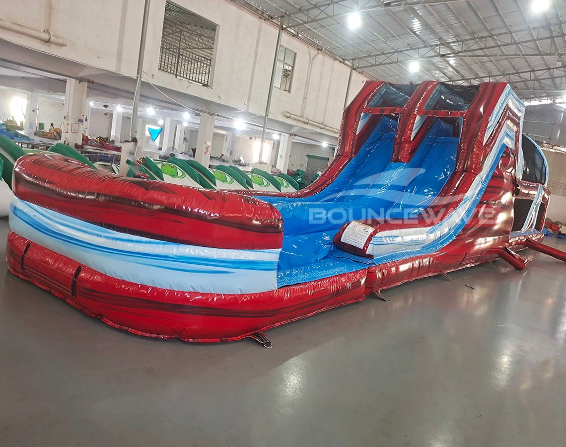 53ft XL Crimson Bay Commercial Hybrid Inflatable Obstacle Course (Copy) - BounceWave Inflatable Sales