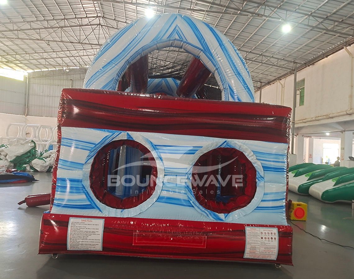 53ft XL Crimson Bay Commercial Hybrid Inflatable Obstacle Course (Copy) - BounceWave Inflatable Sales