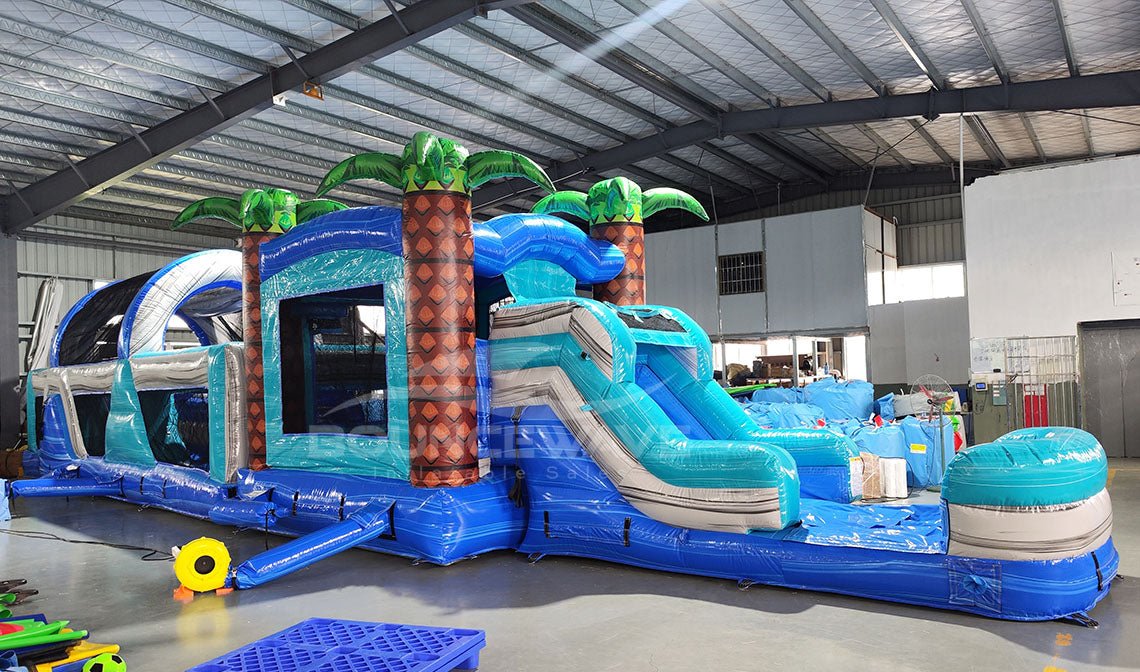 56.5ft Bahama 2 - Piece Obstacle - Combo - BounceWave Inflatable Sales