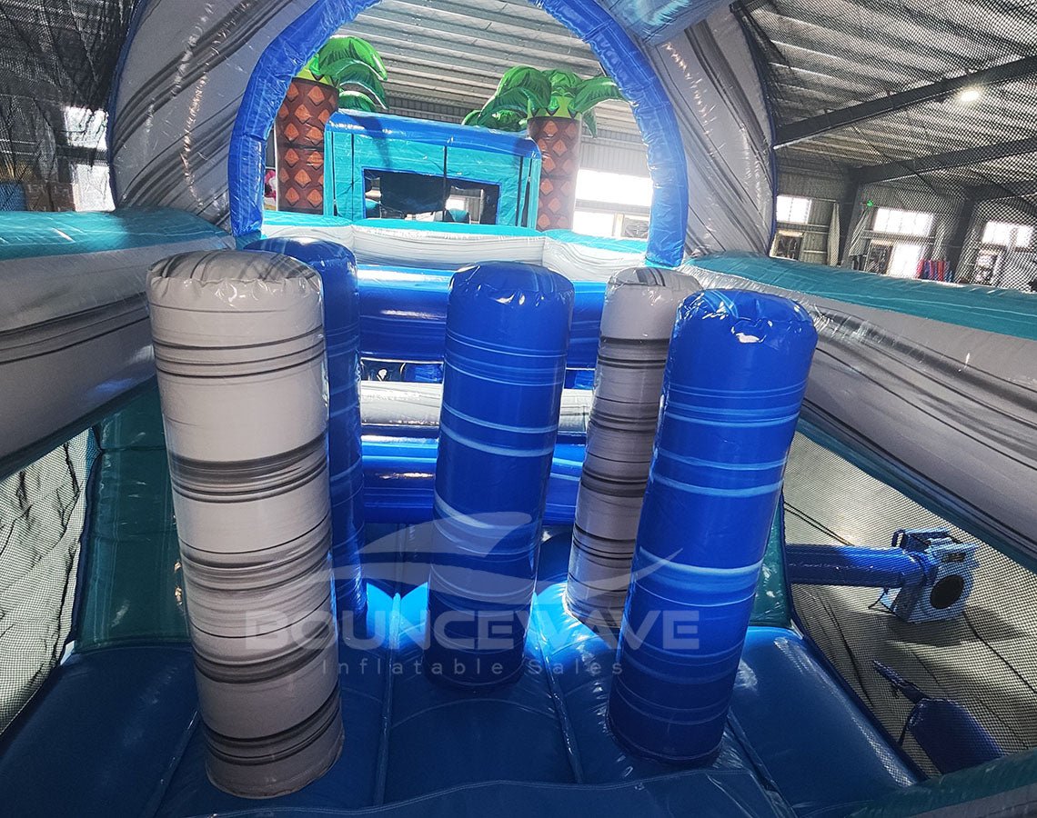 56.5ft Bahama 2 - Piece Obstacle - Combo - BounceWave Inflatable Sales