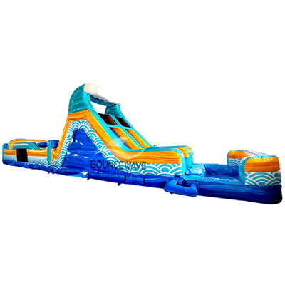 62ft Akua Falls 2 - Piece Wet/Dry Inflatable Obstacle Course - BounceWave Inflatable Sales