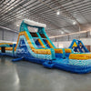 62ft Akua Falls 2 - Piece Wet/Dry Inflatable Obstacle Course - BounceWave Inflatable Sales