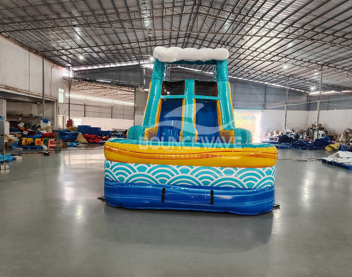 62ft Akua Falls 2 - Piece Wet/Dry Inflatable Obstacle Course - BounceWave Inflatable Sales