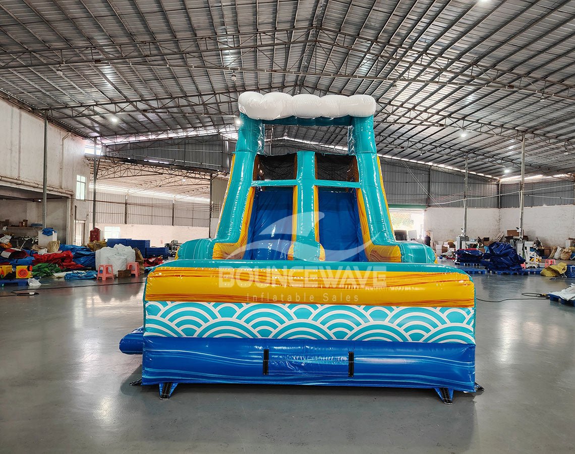 62ft Akua Falls 2 - Piece Wet/Dry Inflatable Obstacle Course - BounceWave Inflatable Sales