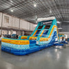 62ft Akua Falls 2 - Piece Wet/Dry Inflatable Obstacle Course - BounceWave Inflatable Sales