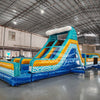 62ft Akua Falls 2 - Piece Wet/Dry Inflatable Obstacle Course - BounceWave Inflatable Sales