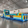 62ft Akua Falls 2 - Piece Wet/Dry Inflatable Obstacle Course - BounceWave Inflatable Sales