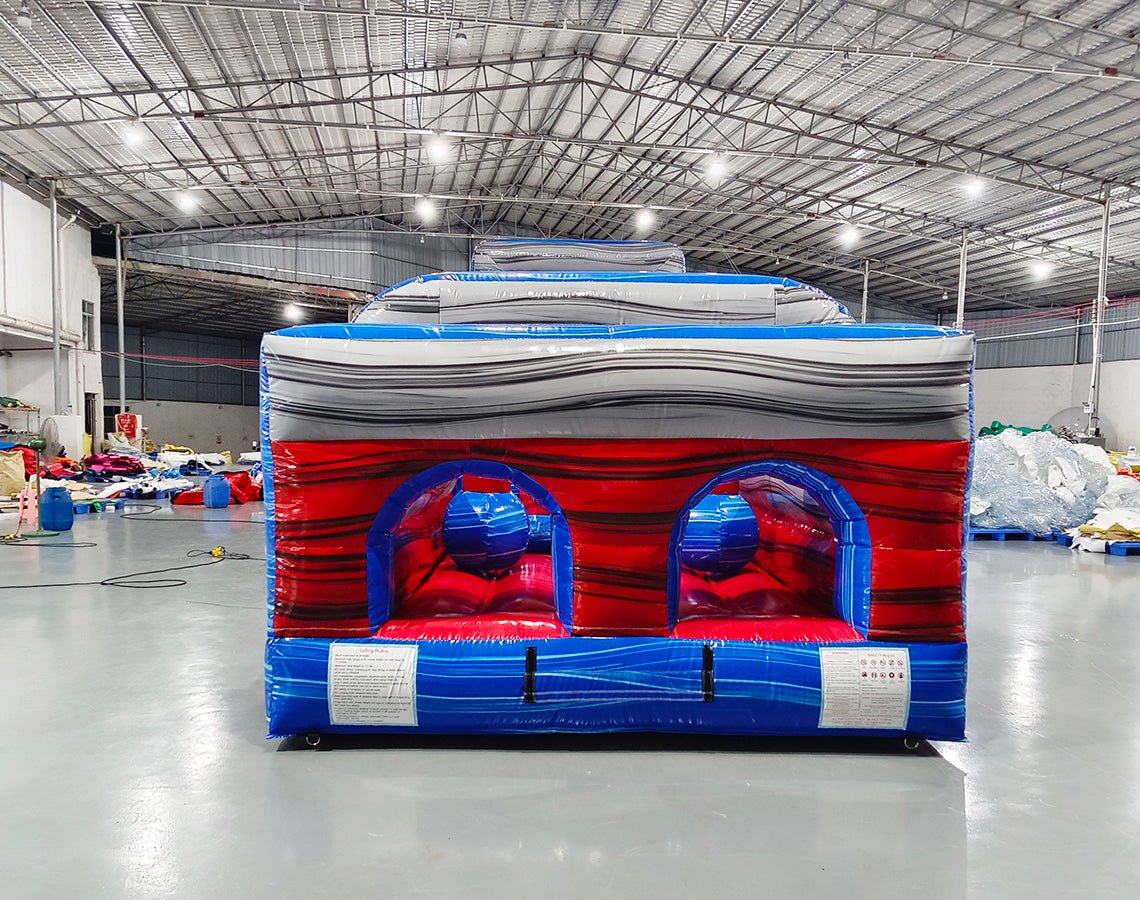 62ft Baja 2 - Piece Wet/Dry Inflatable Obstacle Course - BounceWave Inflatable Sales