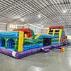 62ft Euro Marble 2 - Piece Wet/Dry Inflatable Obstacle Course - BounceWave Inflatable Sales