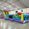 62ft Euro Marble 2 - Piece Wet/Dry Inflatable Obstacle Course - BounceWave Inflatable Sales