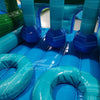 62ft Island Drop 2 - Piece Wet/Dry Inflatable Obstacle Course - BounceWave Inflatable Sales