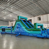 62ft Island Drop 2 - Piece Wet/Dry Inflatable Obstacle Course - BounceWave Inflatable Sales