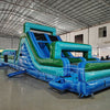 62ft Island Drop 2 - Piece Wet/Dry Inflatable Obstacle Course - BounceWave Inflatable Sales