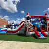 Astronaut Dual Lane Commercial Inflatable Combo (Wet/Dry) - BounceWave Inflatable Sales