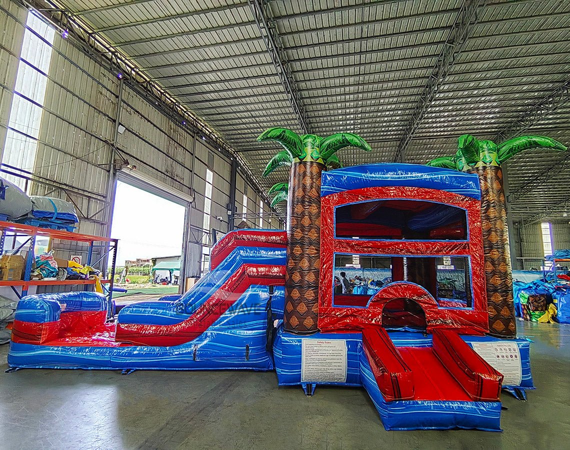 Baja Palms Commercial Inflatable Econo Combo (Wet/Dry) - BounceWave Inflatable Sales