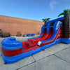 Baja Palms Dual Lane Commercial Inflatable Combo (Wet/Dry) - BounceWave Inflatable Sales