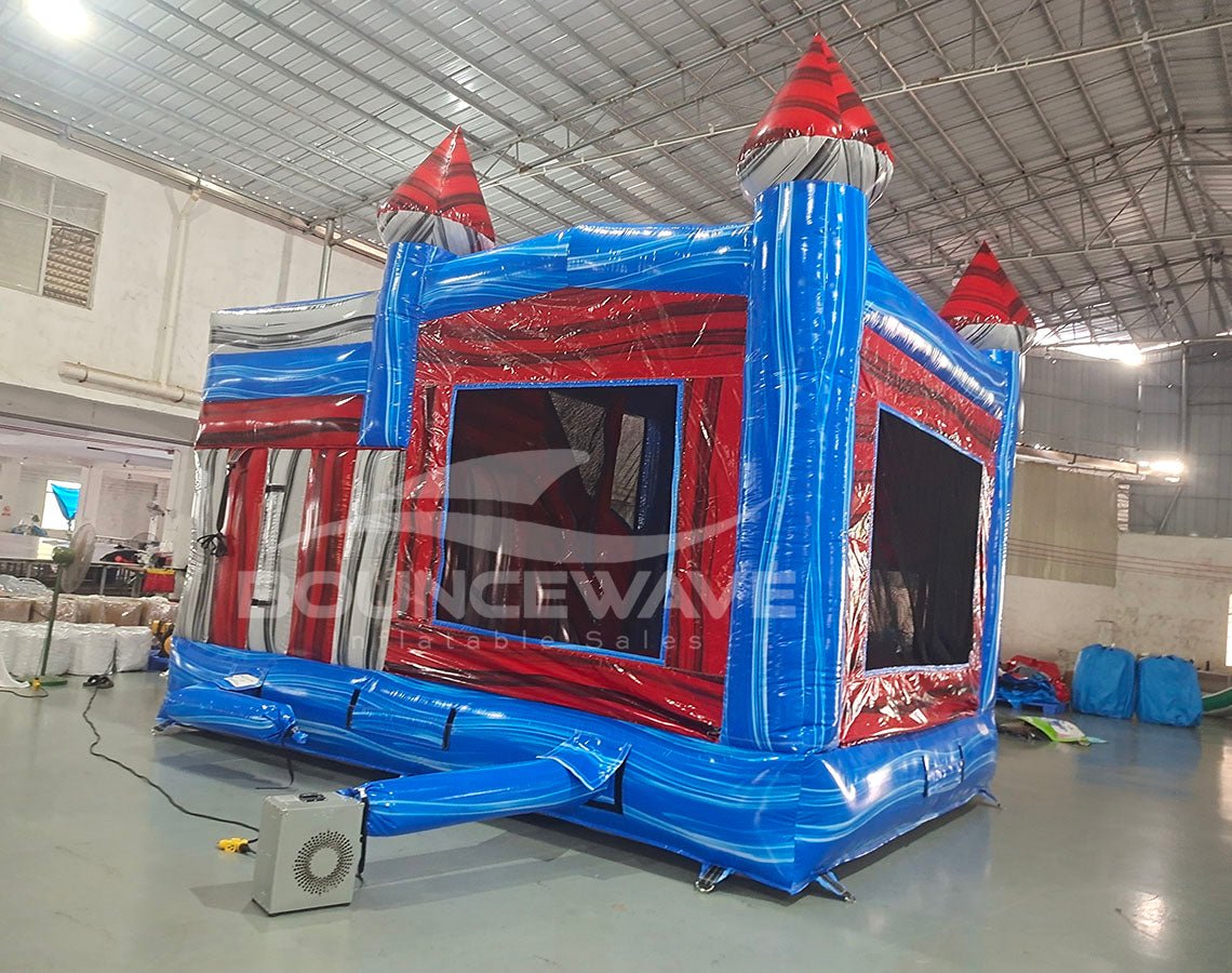 Baja Seasonal Sampler Commercial Right Side Inflatable Combo (Wet/Dry) - BounceWave Inflatable Sales