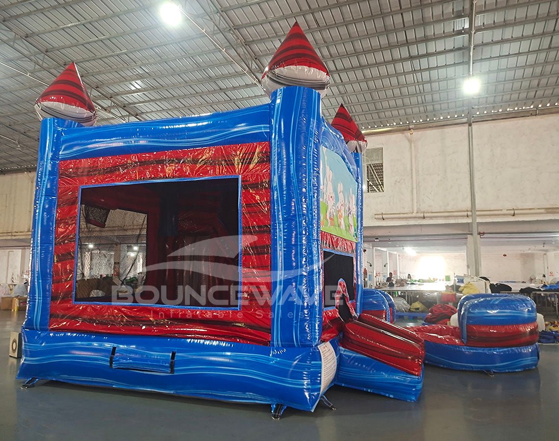 Baja Seasonal Sampler Commercial Right Side Inflatable Combo (Wet/Dry) - BounceWave Inflatable Sales