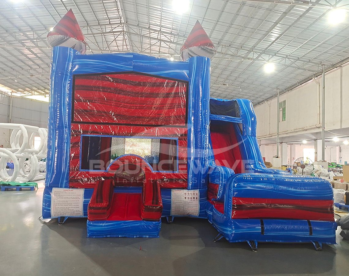 Baja Seasonal Sampler Commercial Right Side Inflatable Combo (Wet/Dry) - BounceWave Inflatable Sales