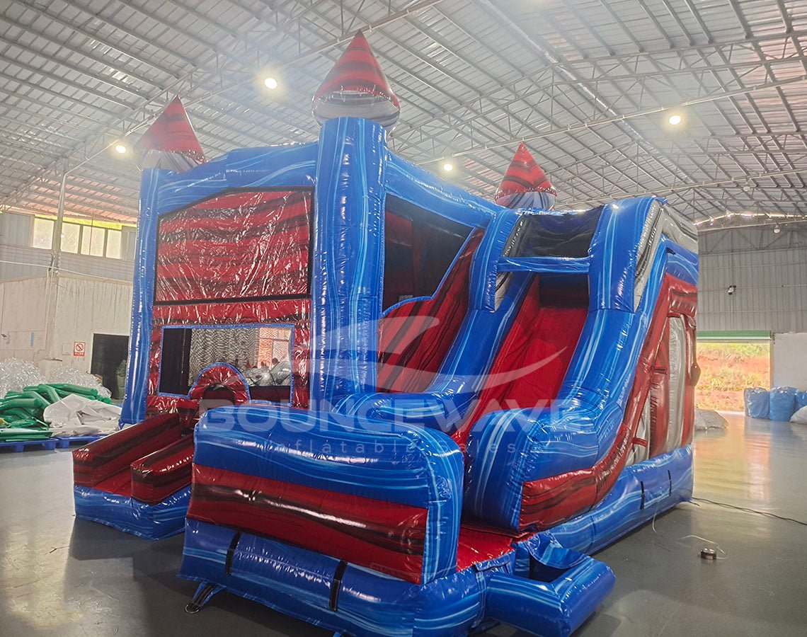 Baja Seasonal Sampler Commercial Right Side Inflatable Combo (Wet/Dry) - BounceWave Inflatable Sales