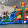 Balloon Dual Lane Commercial Inflatable Combo (Wet/Dry) - BounceWave Inflatable Sales