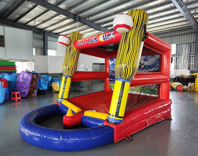 Batter Up Commercial Interactive Inflatable Game - BounceWave Inflatable Sales