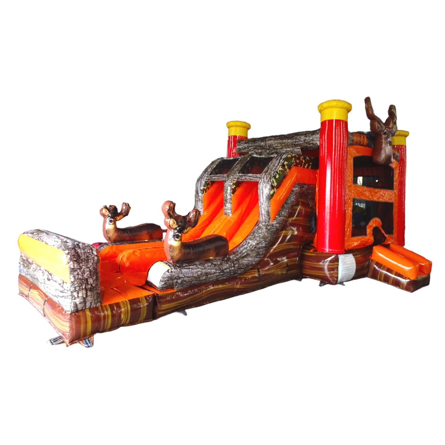 "Buck Shot" Hunting Dual Lane Commercial Inflatable Combo (Wet/Dry) - BounceWave Inflatable Sales