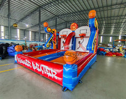 Buzzer Beater Basketball Commercial Interactive Inflatable Game - BounceWave Inflatable Sales