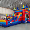 Carnival Dual Lane Commercial Inflatable Combo (Wet/Dry) - BounceWave Inflatable Sales