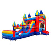 Carnival Dual Lane Commercial Inflatable Combo (Wet/Dry) - BounceWave Inflatable Sales