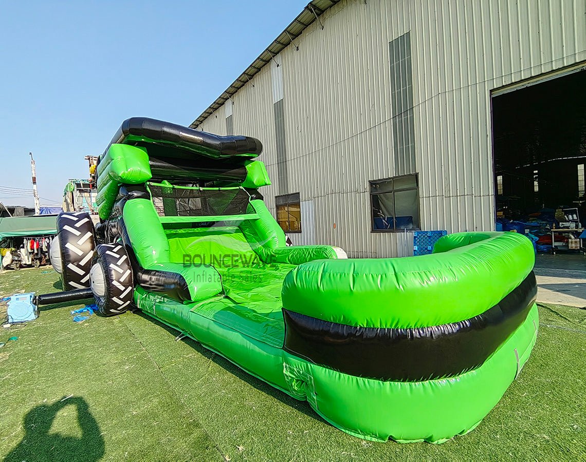 Combine Tractor Commercial Inflatable Combo (Wet/Dry) - BounceWave Inflatable Sales