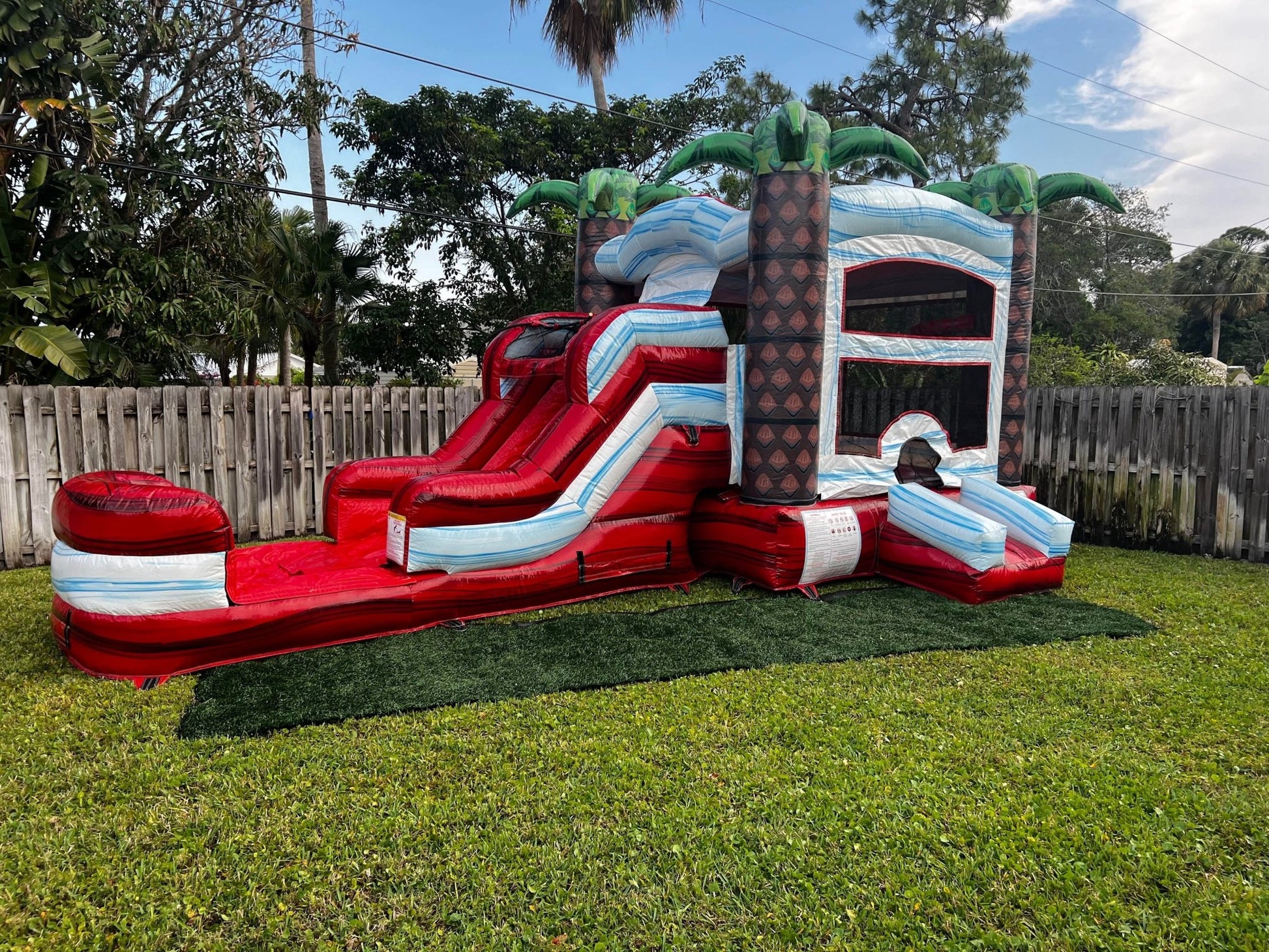 Crimson Bay Commercial Econo Inflatable Combo (Wet/Dry) - BounceWave Inflatable Sales