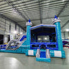 Euro Bahama Castle Dual Lane Commercial Inflatable Combo (Wet/Dry) - BounceWave Inflatable Sales