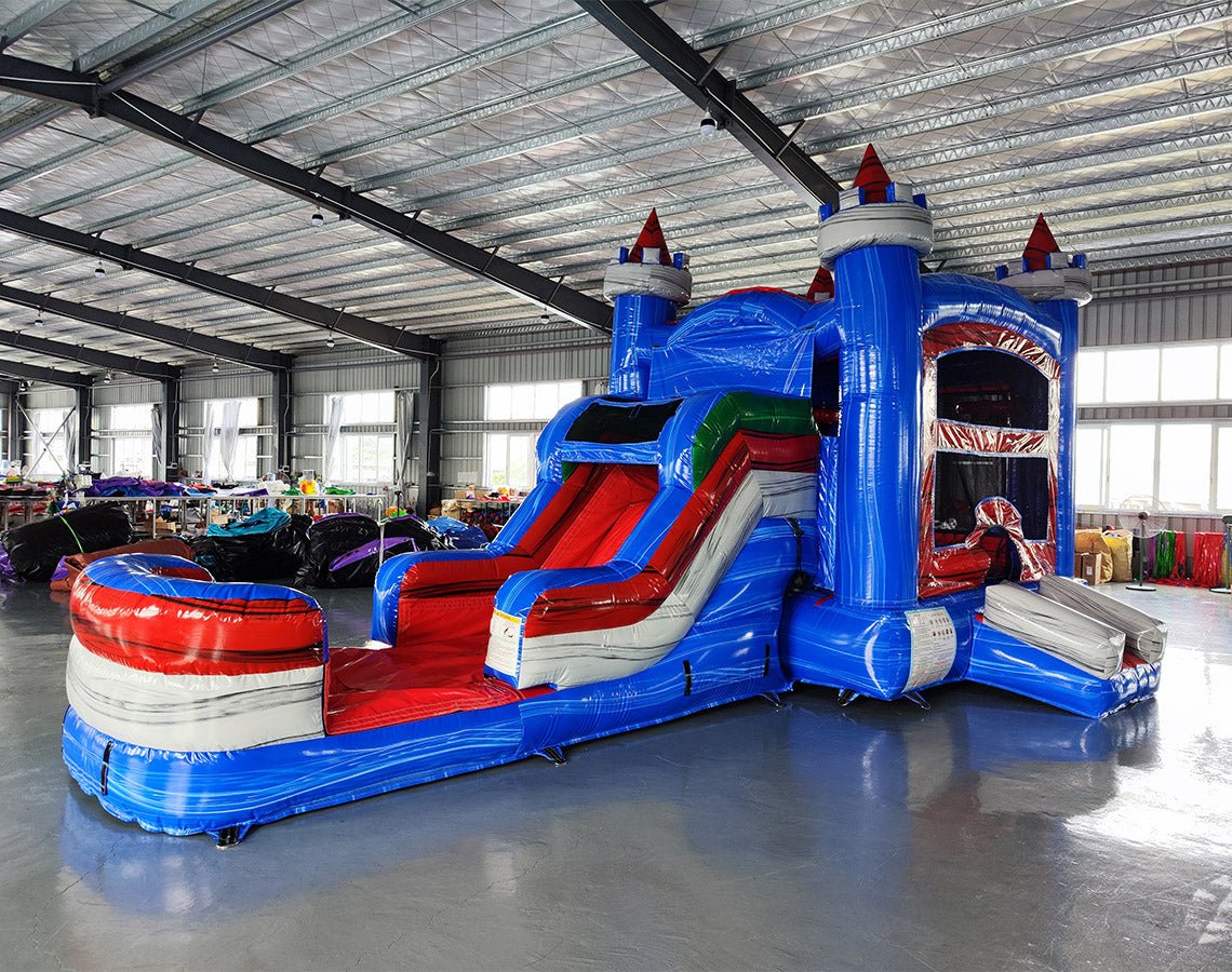 Euro Baja Commercial Econo Inflatable Combo (Wet/Dry) - BounceWave Inflatable Sales