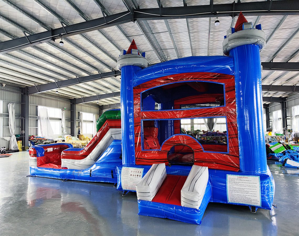 Euro Baja Commercial Econo Inflatable Combo (Wet/Dry) - BounceWave Inflatable Sales