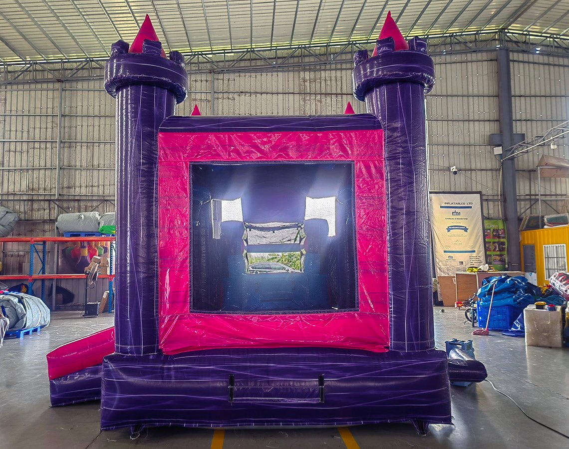 Euro Purple Palace Commercial Econo Inflatable Combo (Wet/Dry) - BounceWave Inflatable Sales