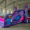 Euro Purple Palace Dual Lane Commercial Inflatable Combo (Wet/Dry) - BounceWave Inflatable Sales