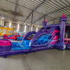 Euro Purple Palace Dual Lane Commercial Inflatable Combo (Wet/Dry) - BounceWave Inflatable Sales