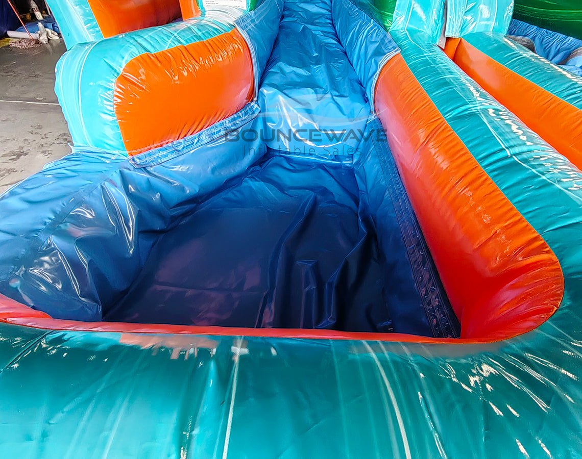 Fiji Falls Double Dash Splash Inflatable Obstacle Course - BounceWave Inflatable Sales